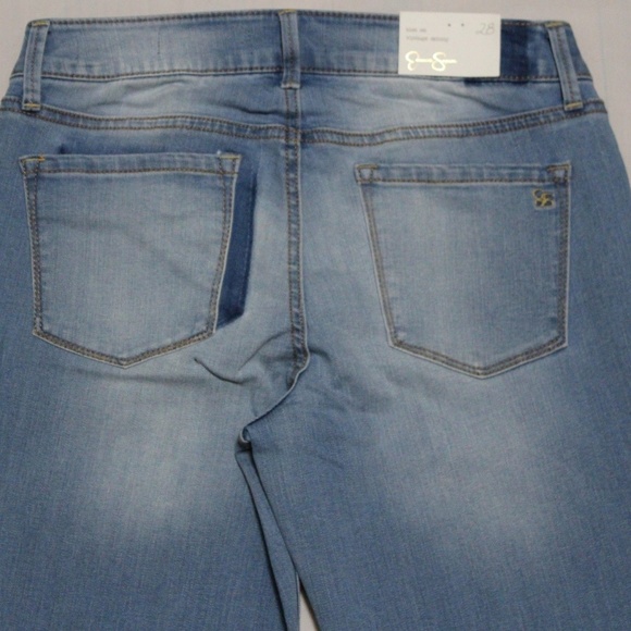 JESSICA SIMPSON KISS ME VINTAGE ANKLE SKINNY JEANS - Picture 4 of 6